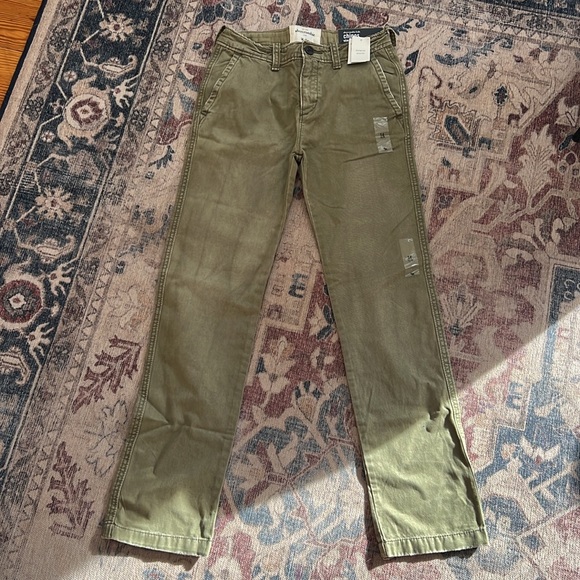 Abercrombie Kids Slim Straight Chino Pants - Picture 2 of 5